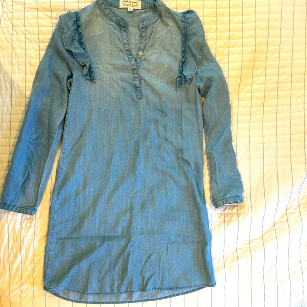 Cloth and Stone denim dress made exclusively for Anthropologie